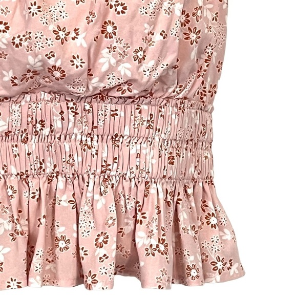 NWT Cotton Candy LA Pink Cropped Top with Ruffle Size Large - Picture 4 of 12